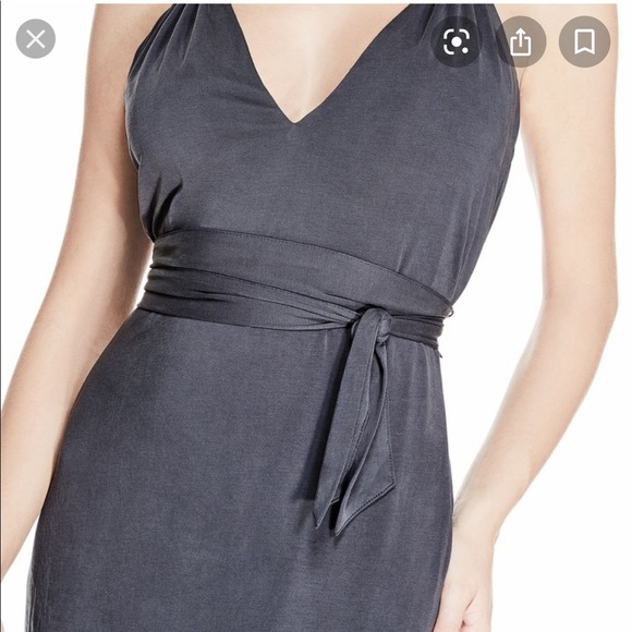 Guess Joan Halter v-neck tie waist dress - Picture 3 of 5